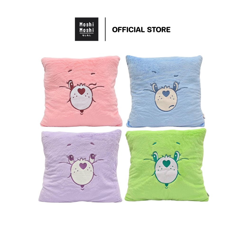 Moshi Moshi หมอนเหลี่ยม หมอนอิง ลาย Care Bears ลิขสิทธิ์แท้ รุ่น 6100006494-6497