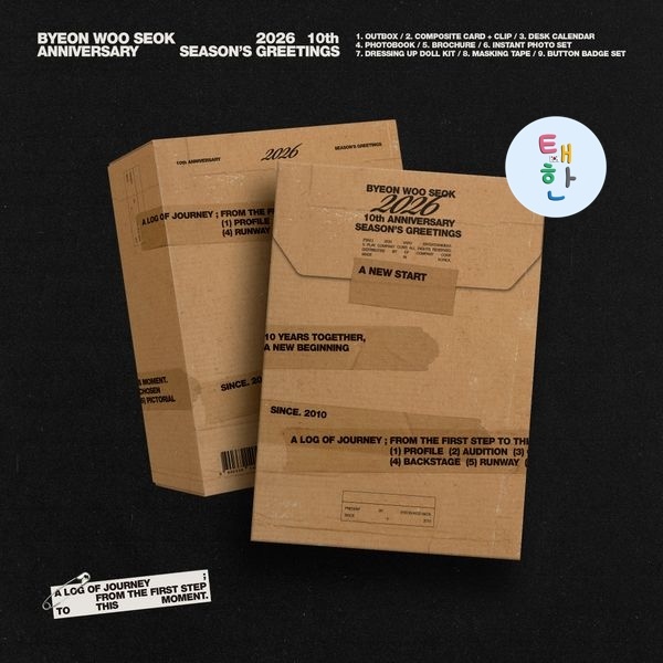 🔥ส่งด่วน ส่งทันที🔥 [BYEONWOOSEOK] ชุดปฎิทิน 2026 10th ANNIVERSARY SEASON'S GREETINGS