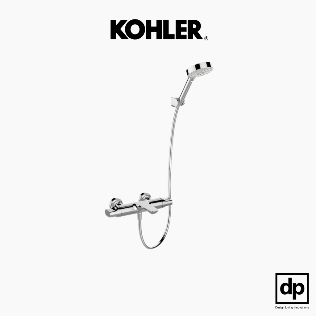 KOHLER Aleo ฝักบัว พร้อมก็อกลงอ่าง แบบน้ำร้อน-น้ำเย็นระบบเทอร์โมสแตทติก รุ่นอาเลโอ K-72286T-9-CP