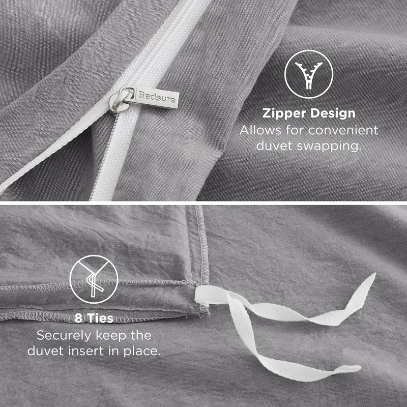 1ชิ้น ปลอกผ้านวม มี3.5ฟุต/5ฟุต/6ฟุต Duvet Cover ติดซิป แบบนิ่ม ซ์ ทำความสะอาดได้ ปลอกผ้านวม สำหรับบ้านและโรงแรม - รูปที่ 4