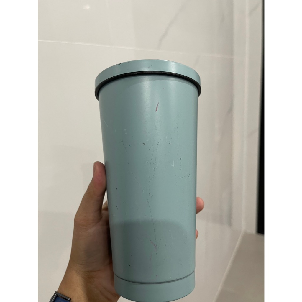 (กระบอกน้ำเก็บอุณหภูมิได้ปกติ แต่สินค้ามีตำหนิ คละสี ไม่มีกล่องใส่) แก้วน้ำพกพาสแตนเลส ใส่ได้น้ำร้อนและเย็น เก็บอุณหภูมิ - รูปที่ 6