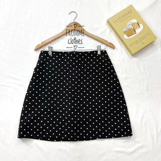 ⚫️polka dotกระโปรงกางเกงผ้าบาร์บี้ลายจุดซับในกางเกงXS-5XLยาว18-20นิ้ว