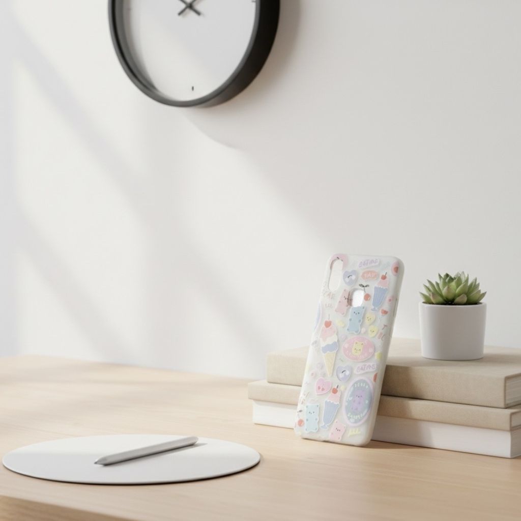 เคสโทรศัพท์มือถือ VIVO ลายหมีไอศครีมน่ารักสีพาสเทล Vivo Y91 / Vivo Y93 / Vivo Y95 / Vivo U1