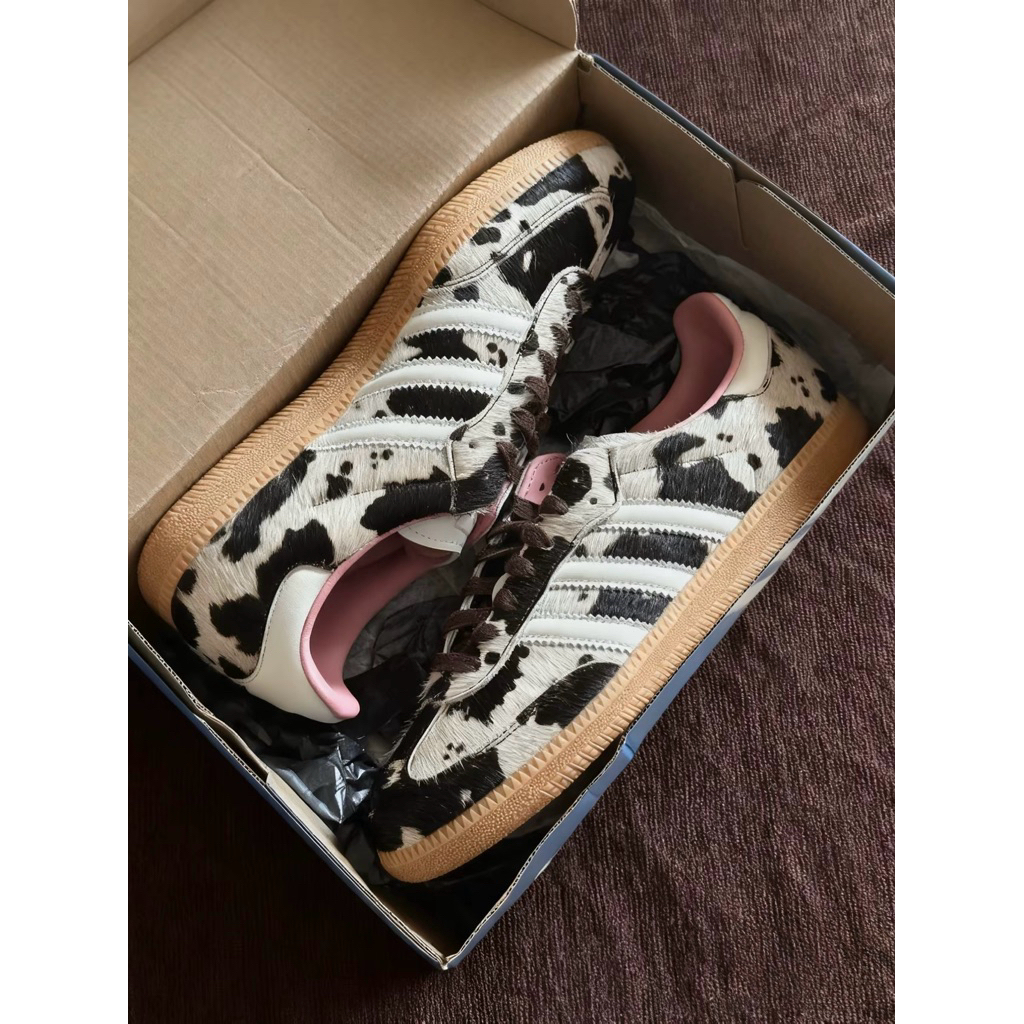 [ พร้อมส่งป้ายไทย ของแท้ 100% ] Adidas Samba OG Cow Print ลายวัว