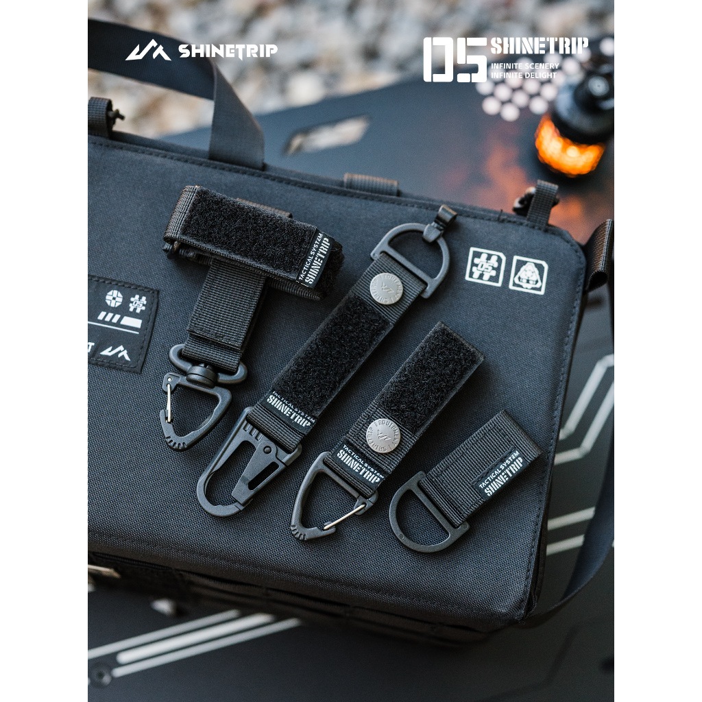 สายรัดอเนกประสงค์ [ShineTrip #05] สายห้อยไฟศาย หัวเข็มขัดแขวนอุปกรณ์แคมป์ปิ้ง ไนลอน