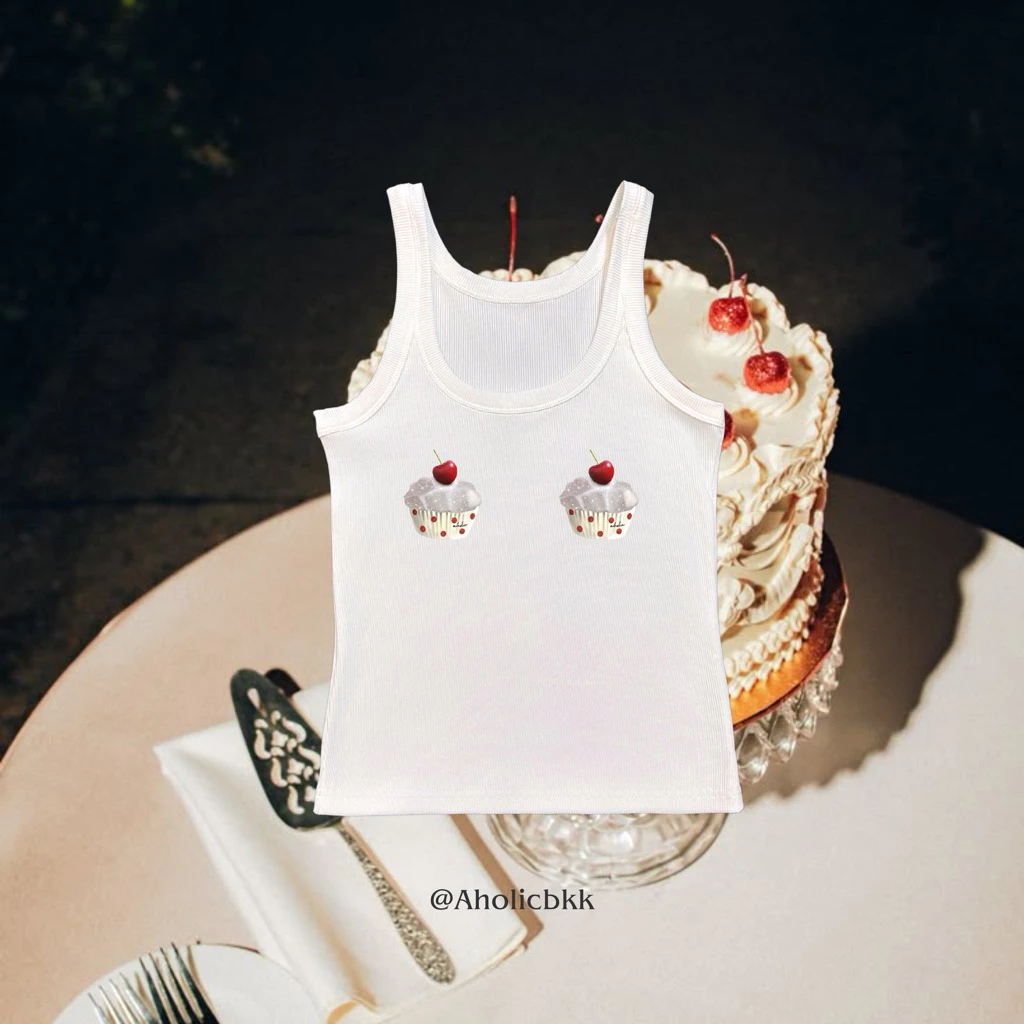 AHOLICBKK | TANK TOP CHERRY CRUSH - เสื้อกล้าม