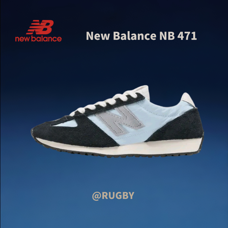 * ของแท้ 100% * New Balance NB 471 black-blue Low Sneakers  U471AB