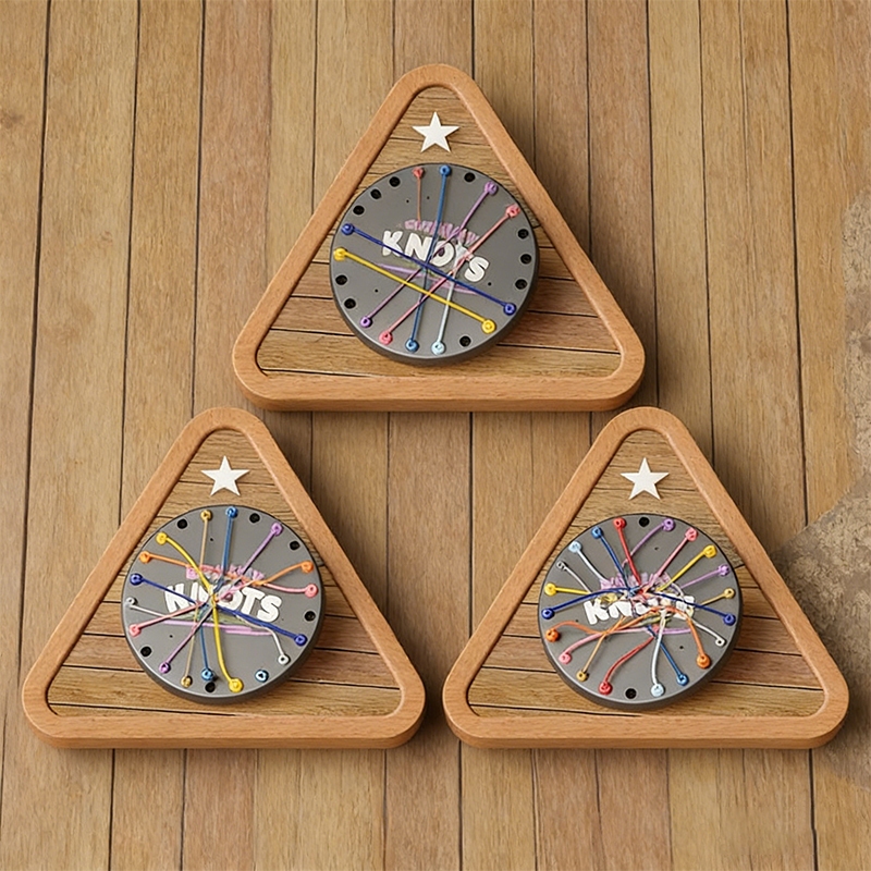 เชือกนอตของเล่น, กลยุทธ์สมองท้าทายสีเด็กเชือกเกม,ของเล่นฝึกสมองสำหรับเด็ก - เกมเชือกแก้ไขปัญหา - รูปที่ 5