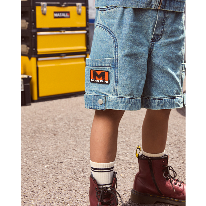 Littlemojo Engine On Denim Shorts