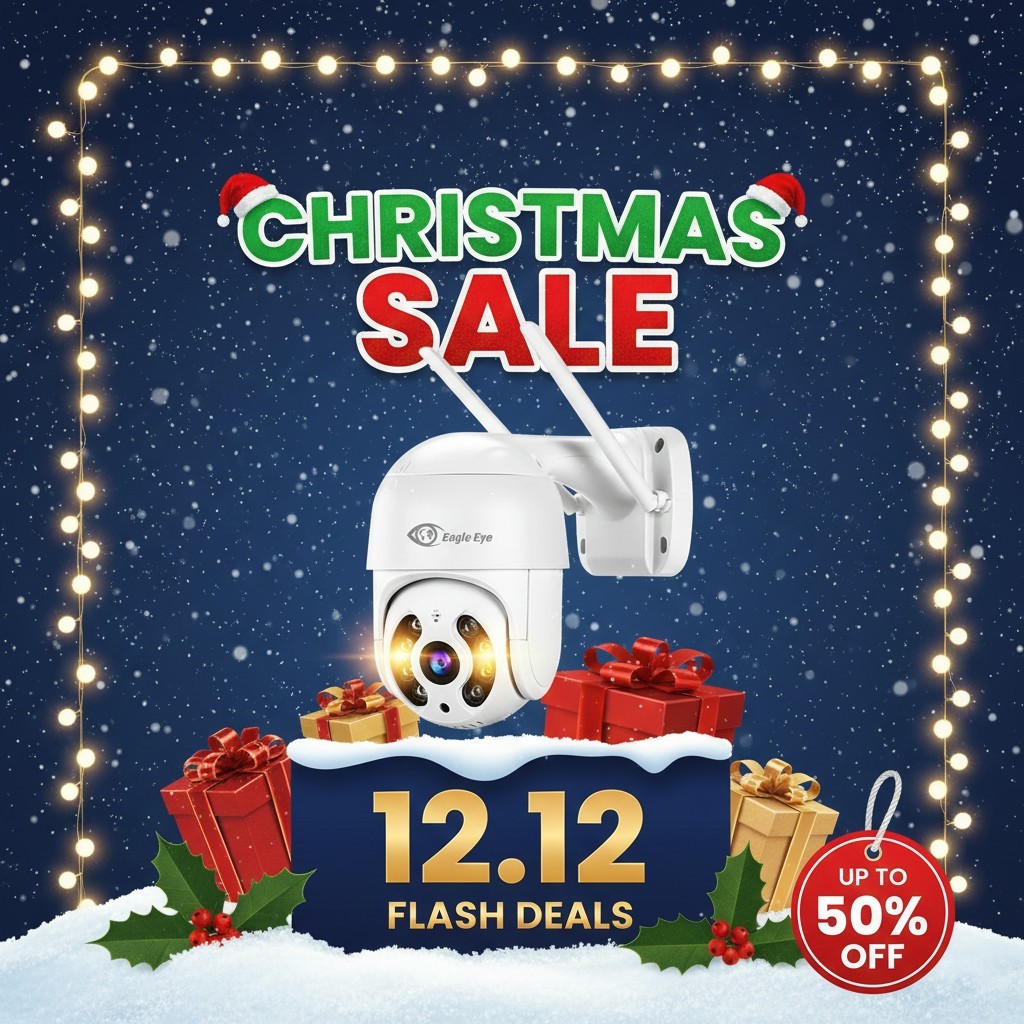 ( โปรโมชั่นพิเศษ 1 แถม 1 ) Eagle Eye - กล้องวงจรปิดกันน้ำได้ มีระบบติดตามความเคลื่อนไหวอัจฉริยะ