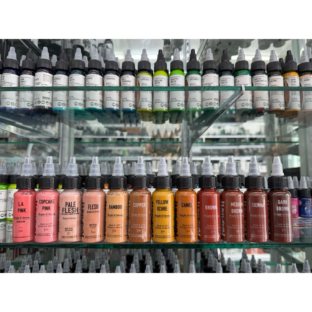 หมึกสัก สีเนื้อ, สีน้ำตาล Radiant Ink, Solid Ink, Eternal Ink ขนาด 1 ออนซ์