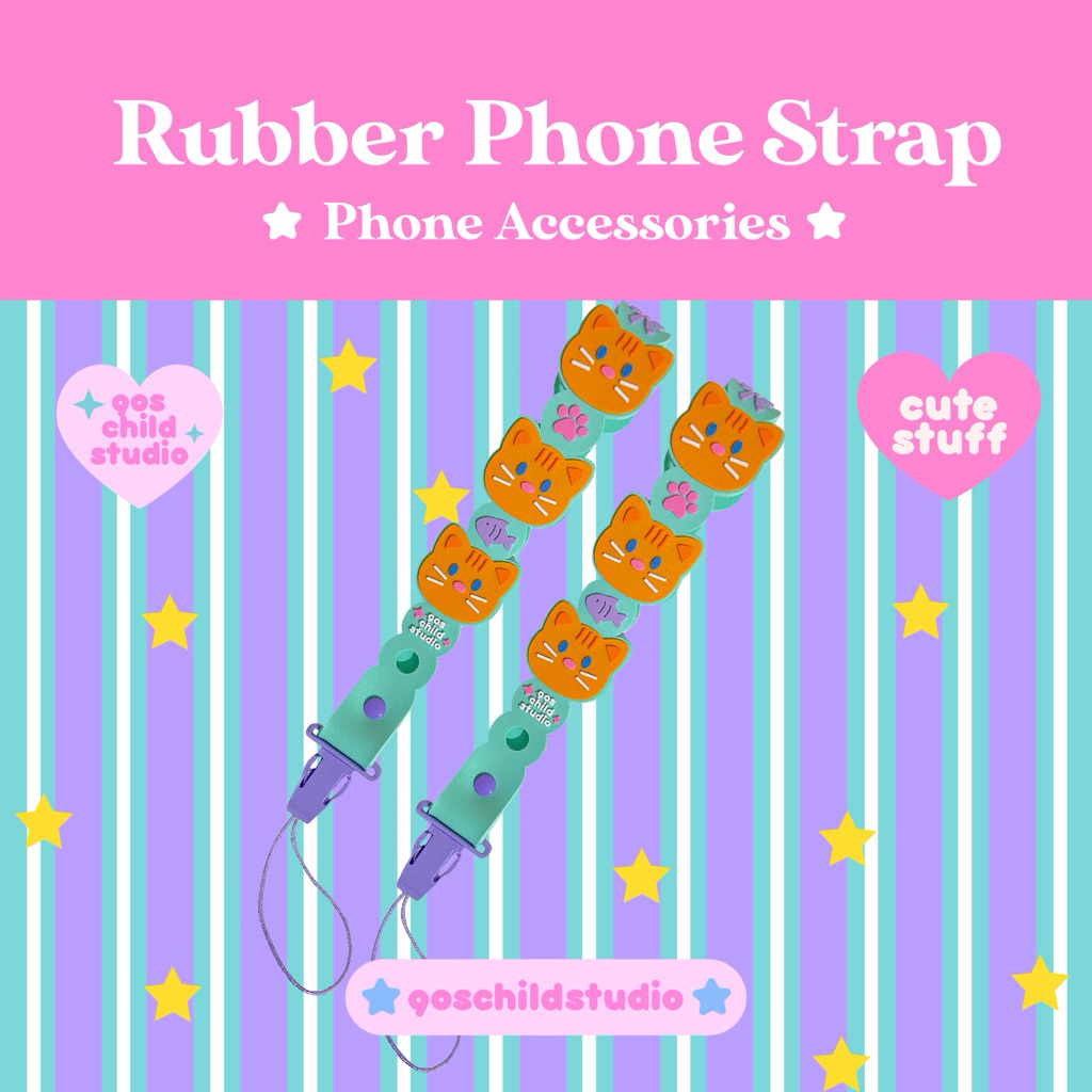 Rubber Phone Strap สายคล้องโทรศัพท์