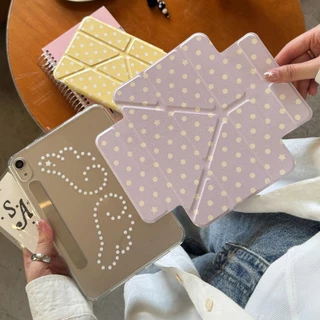 🔥พร้อมส่ง🔥เคสไอแพด พับตัว Y Air8 Air7 ที่ใส่ปากกา คอลเล็กชั่นลายจุด เคส iPad Gen11 Gen10 Air6 Air13