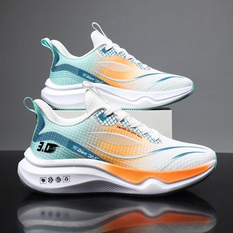 YaaKu รองเท้าผ้าใบผู้ชาย แฟชั่น รองเท้าวิ่งลําลอง พื้นนิ่ม  สําหรับผู้ชาย  วัสดุผ้าใส่สบายไม่บีบเท้า ส้นหน ที่ถูกที่สุด - รูปที่ 6