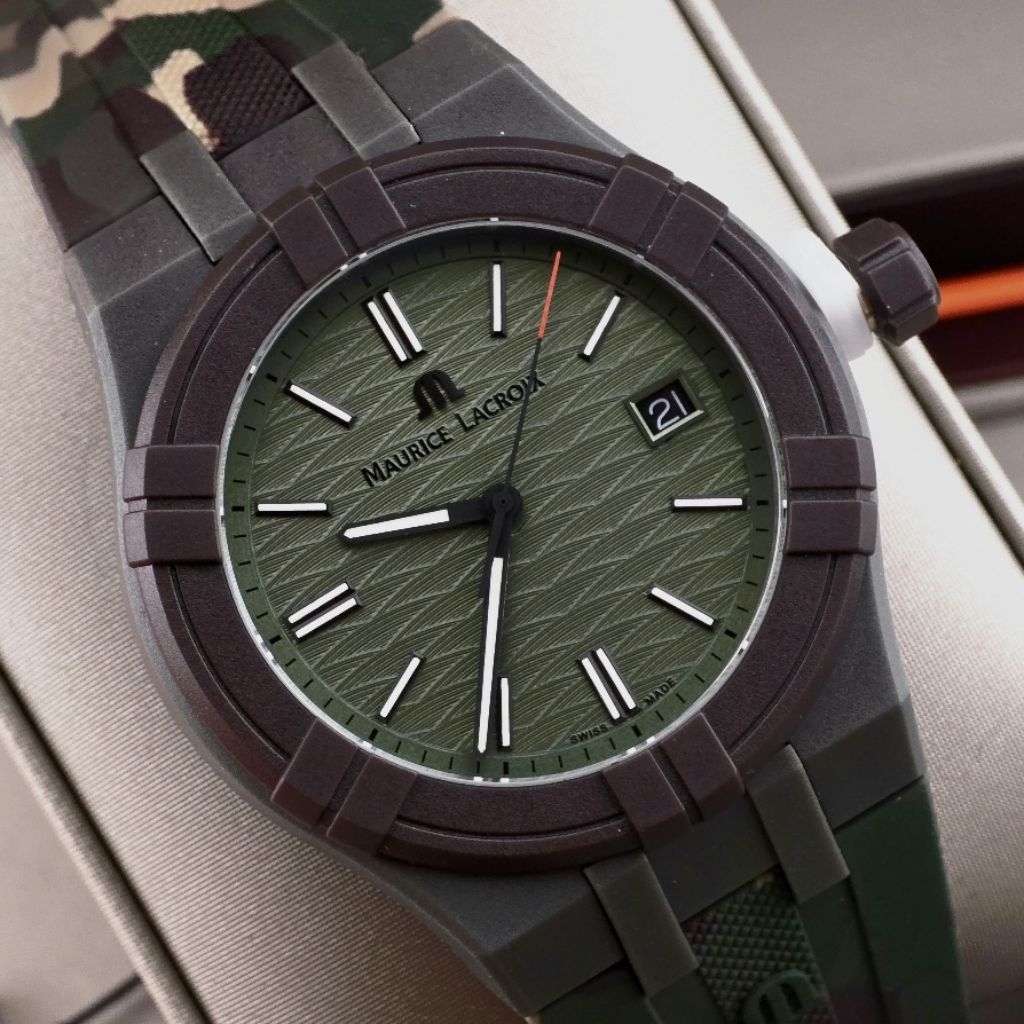 Maurice Lacroix AIKON Tide Limited Edition Green Camo Dial (Ref:AI2008-D33DZ-000-0)