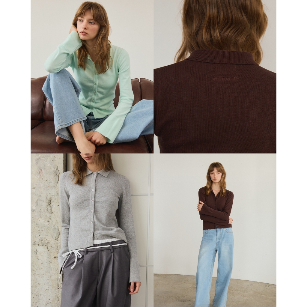 Before Sunset - Ann Bell-Sleeve Knit Cardigan เสื้อผ้าทอ แขนกระดิ่ง (Limited Edition)
