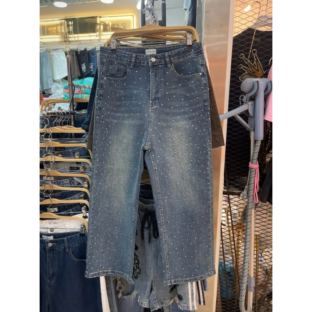 Minnie Jeans 👖🧸🥾🧵🪄🪞   รวมกางเกงยีนส์  ทรงขากระบอก ทรงสวยมากสาวอวบสาวอวบ