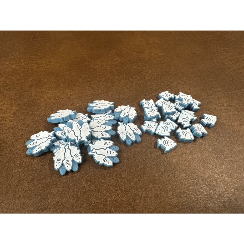 [Plastic] Isle of Cat Board Game: Fish Token - ชุดอัพเกรดโทเค่นสำหรับบอร์ดเกม