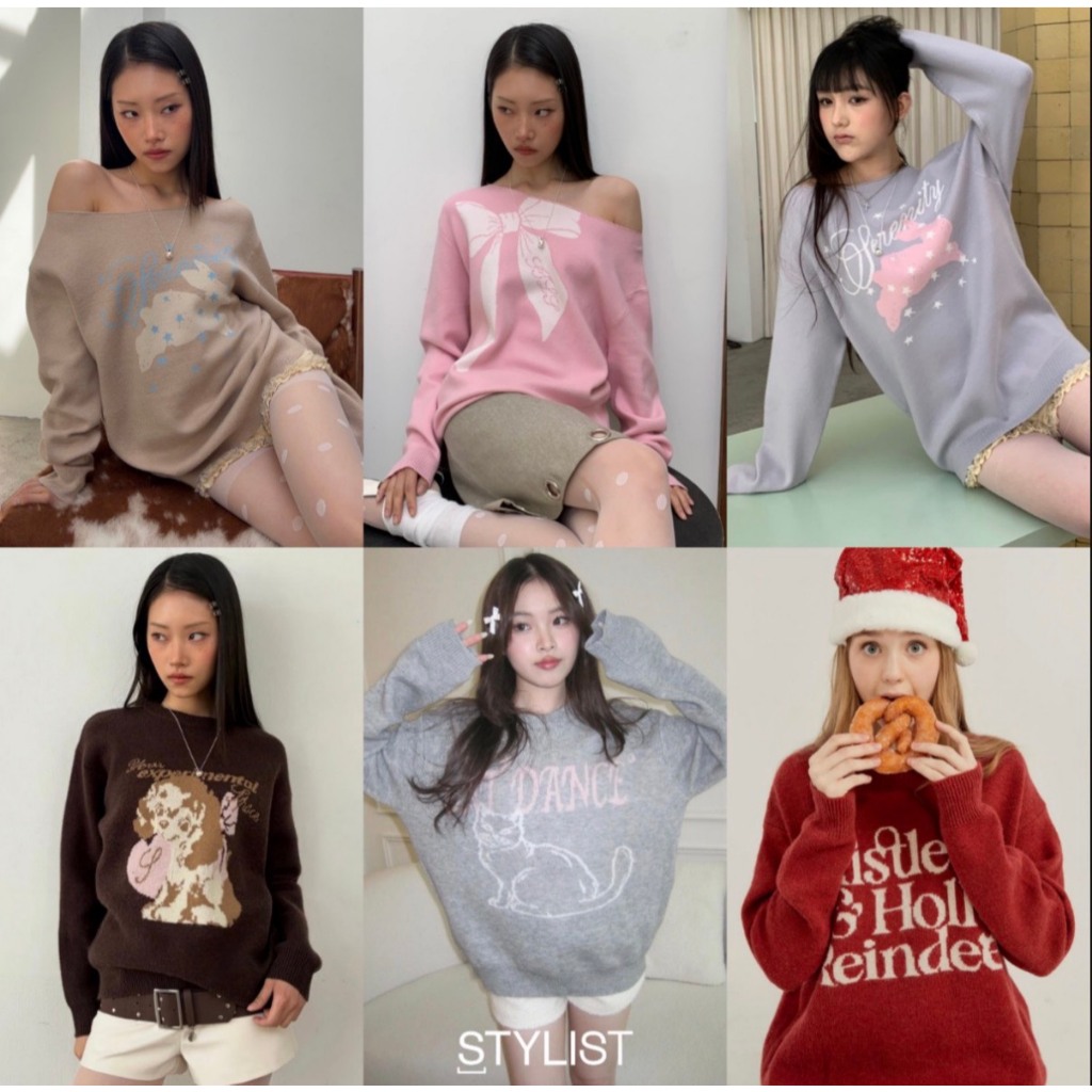 STYLIST | Knitwear by Stylist แฟชั่นหน้าหนาว แฟชั่นเที่ยวต่างประเทศ Cat Dance / Mistletoe