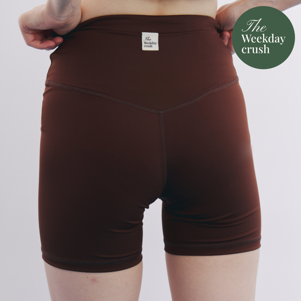 Dayspring Shorts Brown🤎 Yoga Pants กางเกงออกกำลังกาย กางเกงโยคะ กางเกงพิลาทิส สีน้ำตาล พับได้