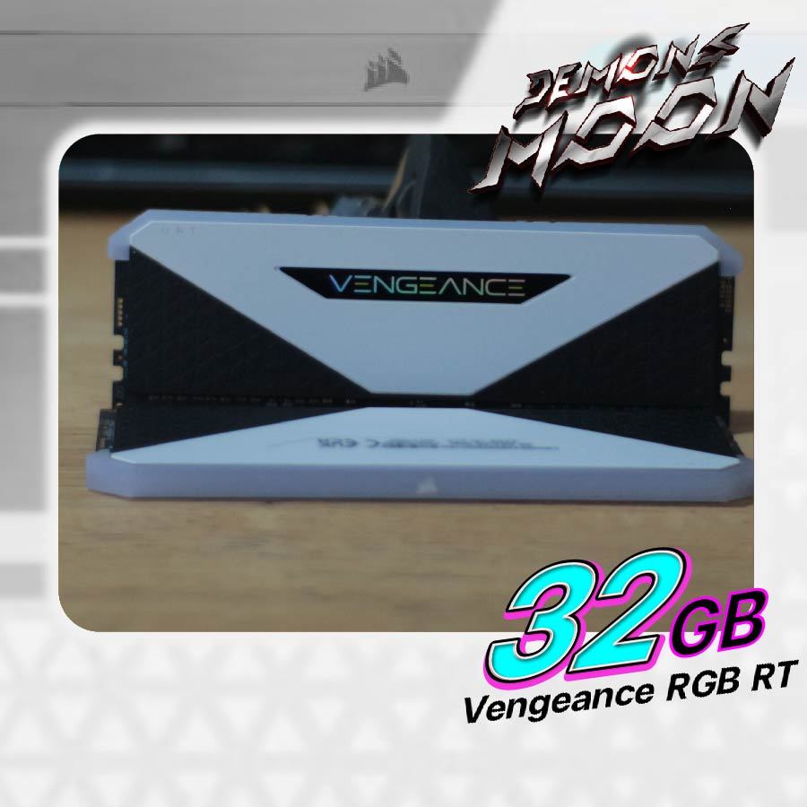 32gb ddr4 16x2 Corsair Vengeance RGB RT (WHITE) DDR4 แรมมือสอง 3200MHz RAM +ประกัน LT