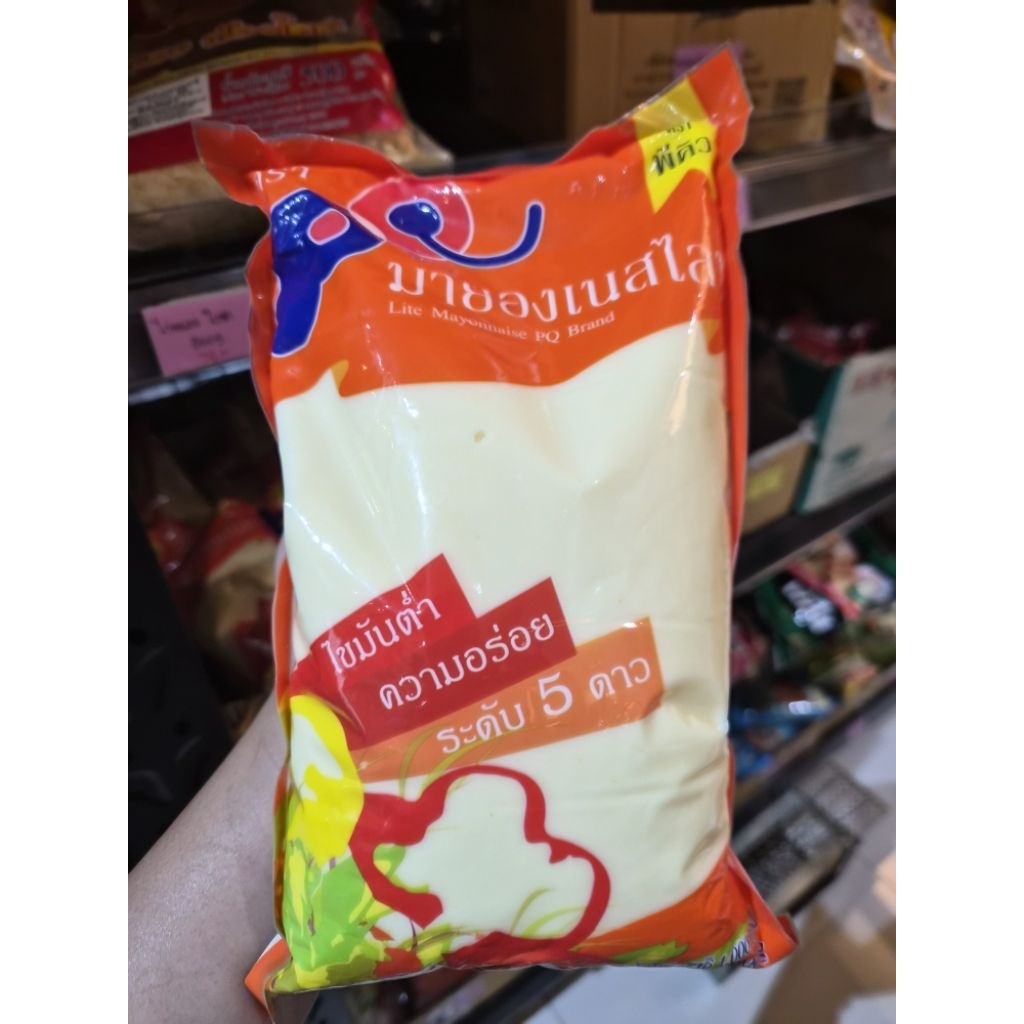 ยกลัง มายองเนสไลท์ ตราพีคิว ขนาด 1 kg ยกลัง x 8ถุง