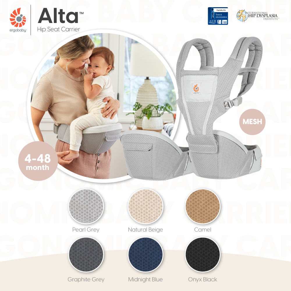Ergobaby เป้อุ้มเด็ก สำหรับ 4-48 เดือน รุ่น Alta Hip Seat