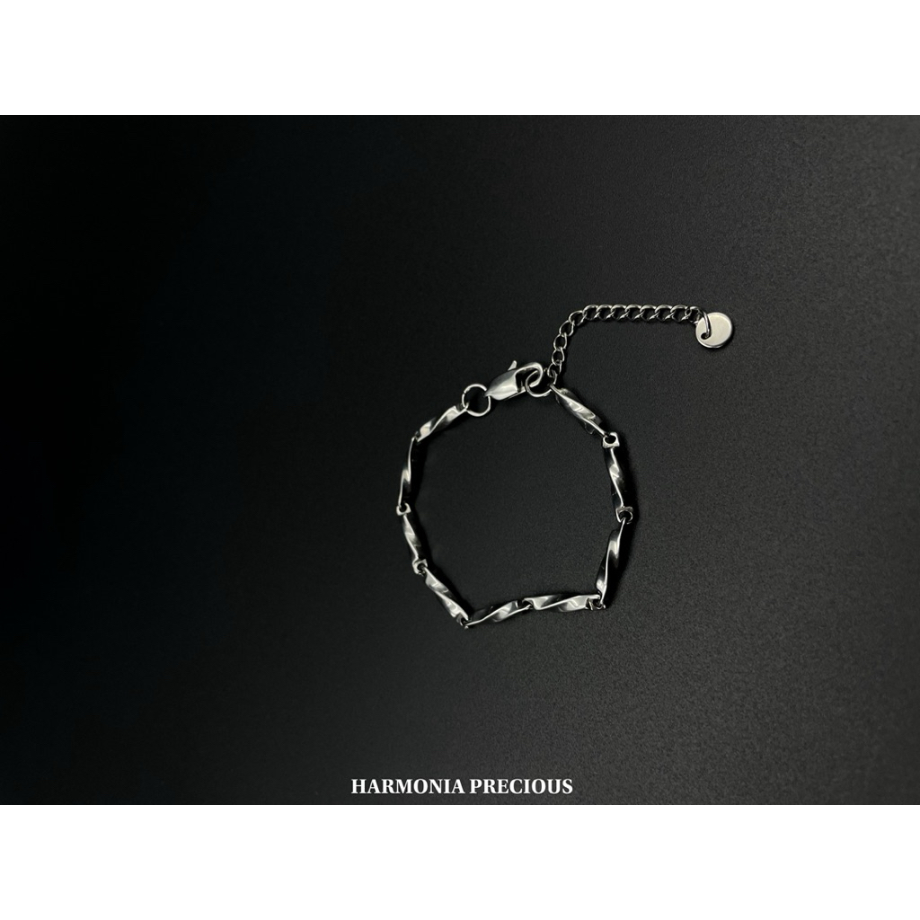 HARMONIA PRECIOUS รุ่น ✨ Twisted Link Bracelet – Stainless 304  สร้อยข้อมือสแตนเลสแท้
