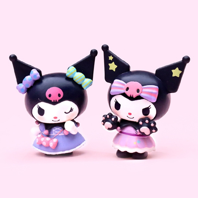 🔥พร้อมส่ง🔥โมเดลซานริโอ้ คุโรมิ Sanrio Kuromi ตุ๊กตาฟิกเกอร์ สําหรับตกแต่งเค้ก ของแต่งบ้าน ตกแต่งรถยนต์ - รูปที่ 5