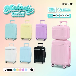 [ใหม่ล่าสุด] สินค้าแท้ 100% Tpartner กระเป๋าเดินทางล้อลากรุ่น Melody Series 7 สีสุดน่ารัก วัสดุ PC+ABS ผิวเงาสวยแข็งแรง
