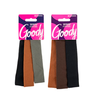 [Goody] 05529 ผ้าคาดผม Womens Ouchless Thin Nylon Headwraps - คละสี (3 ชิ้น)