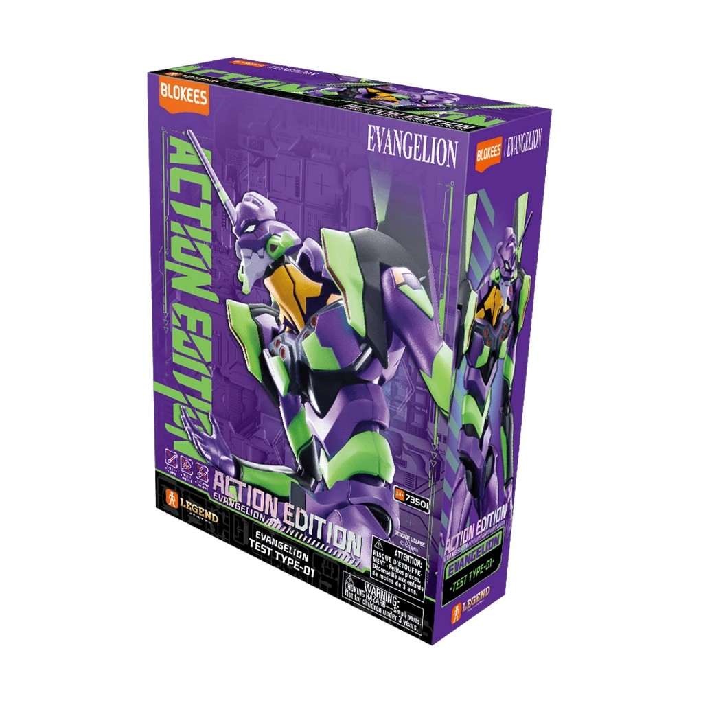 (พร้อมส่ง) Blokees | Evangelion 73501 Action Edition Evangelion Test Type-01 (แก่โมเดล)