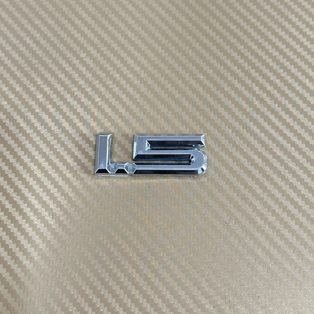 โลโก้* ตัวเลข 1.5 สีชุบโครเมี่ยม ขนาด* 2.x 5 cm ราคาต่อชิ้น