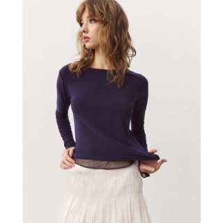 Pudee Kim  Tee เสื้อยืดแขนยาวคอปาด