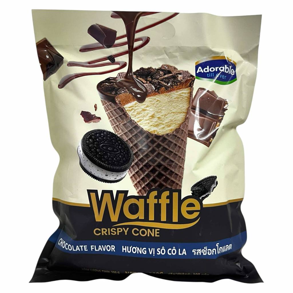 Waffle crispy cone เวเฟอร์กลิ่นสตอเบอร์รี่