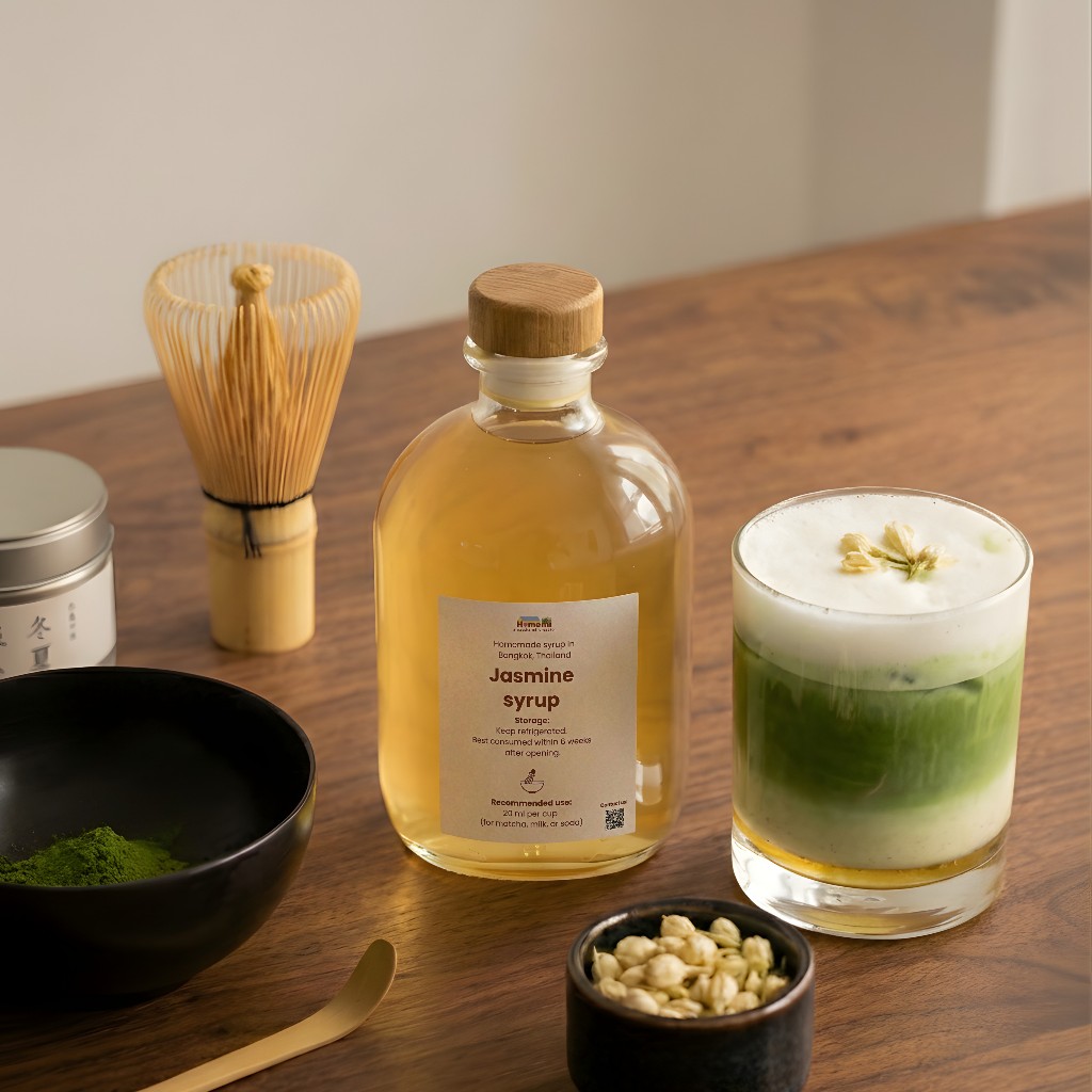 Homemi Jasmine Syrup ไซรัปดอกมะลิโฮมมิ