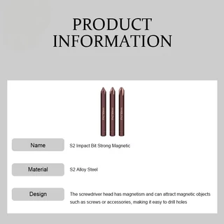 ดอกไขควงตอก ปากแฉก PH1 PH2 PH3 80มม.ดอกไขควง S2 พร้อมดอกไขควง แฉก แบน หกเหลี่ยม ใช้ขันน็อต-คลายน็อต สกูร