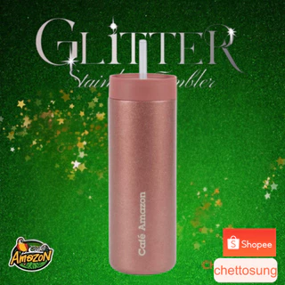 แก้วสแตนเลสคาเฟ่อเมซอน ขนาด 22 ออนซ์ รุ่น Glitter stainless tumbler