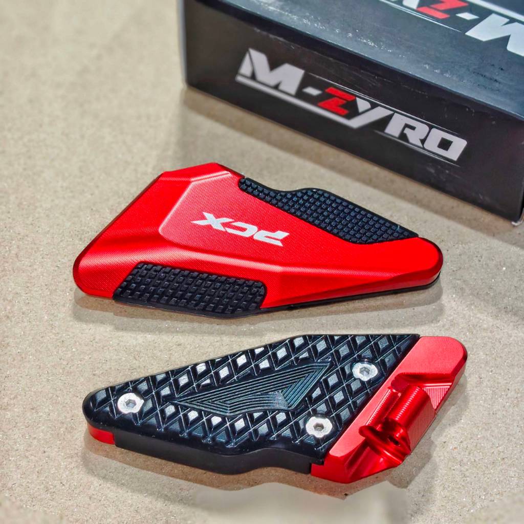 พักเท้าหลัง PCX160 ปี21-25 M-zyro  CNC 7 สี : ดำ/แดง/เงิน/เขียว/น้ำเงิน//ชมพู/ทอง 900 - รูปที่ 5