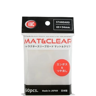 "ซองคลุมสลีฟ" KMC CSG Mat&Clear หน้าใสหลังด้าน ขนาด69*94mm. (KMC CSG Mat&Clear Outer - 60CT)