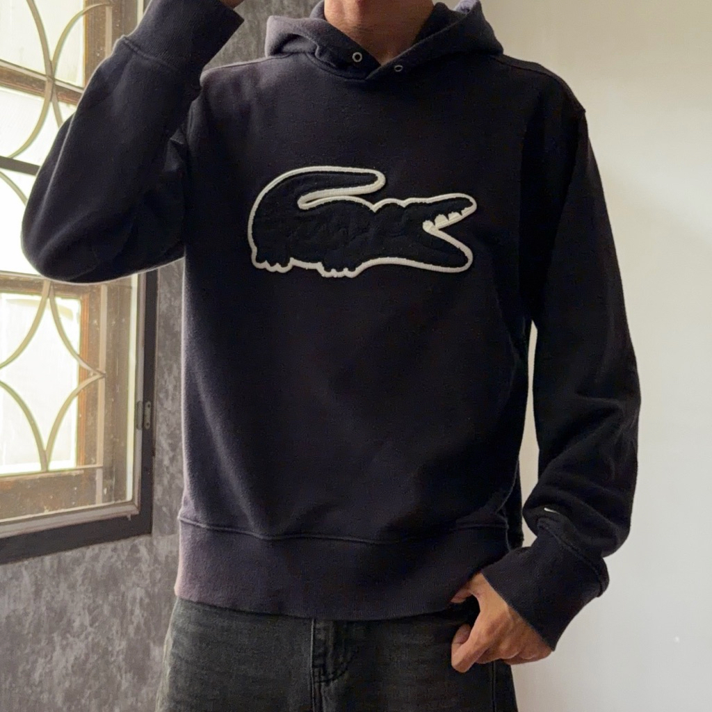 เสื้อฮู้ด lacoste มือสองแท้