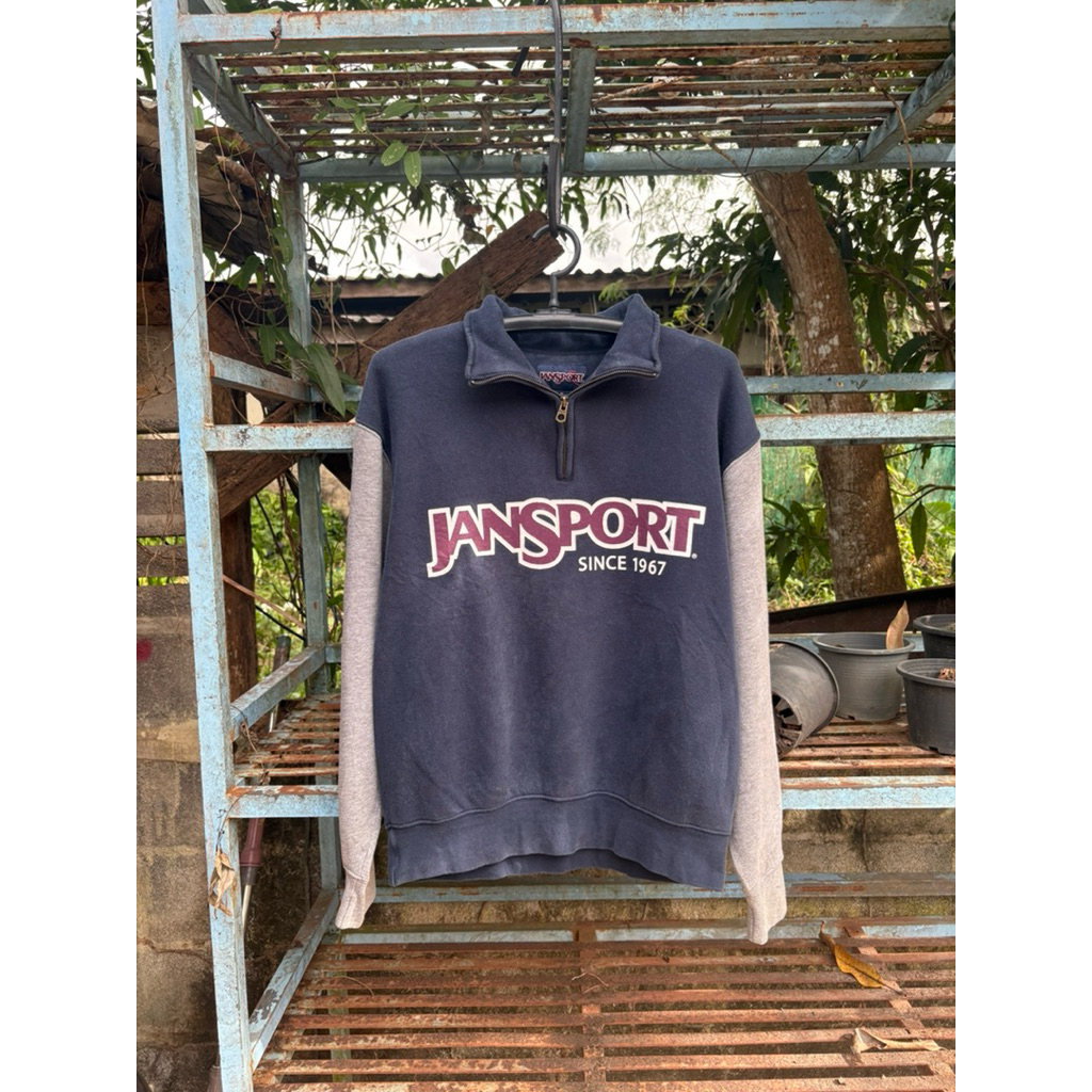 Jansport half zip มือสองของแท้💯