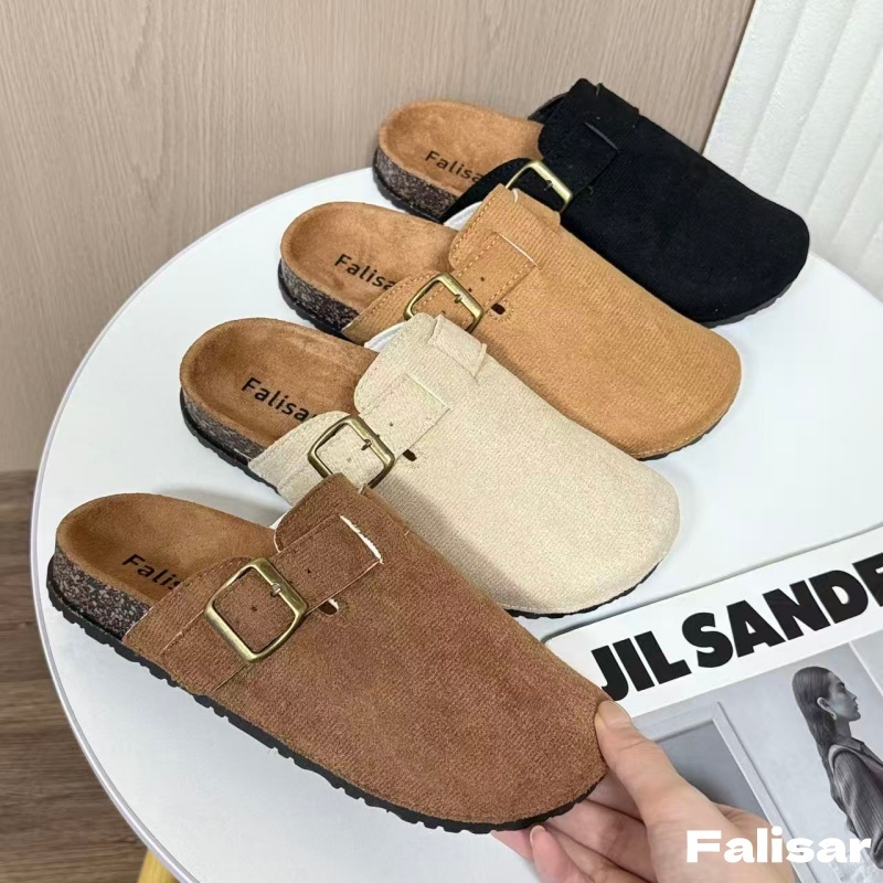 แตะผู้หญิง Falisar สายคาดหลังยอดนิยม กันลื่นกันน้ำ แฟชั่นสตรีทย้อนยุค พื้นหนา3ซม 36-41 รุ่น B66-1