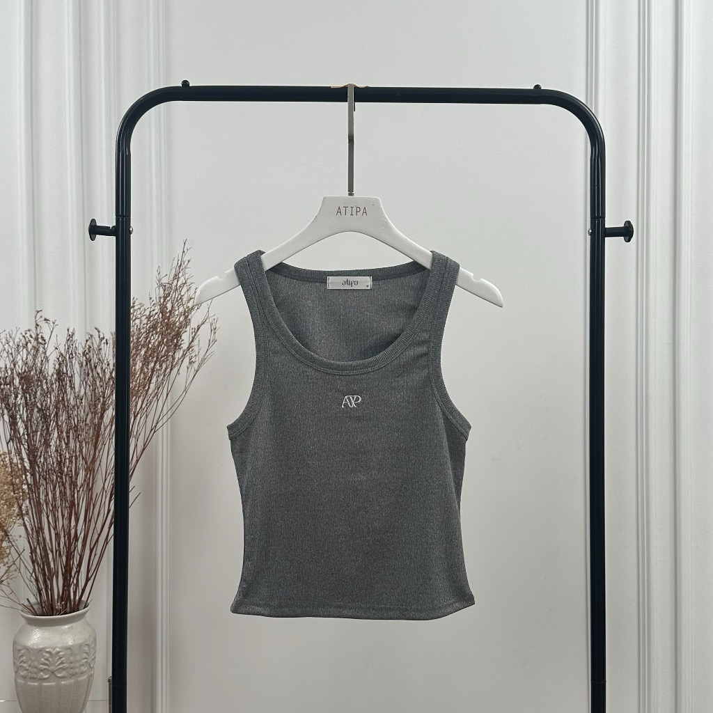 L-XL อก34-46 ❤️ (สีเทา) Atipashop เสื้อกล้ามผ้าร่อง
