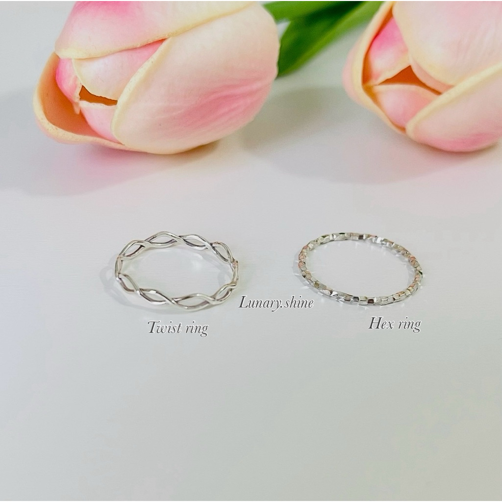 Lunary / แหวนเงินแท้ ดีเทลน่ารัก มินิมอล