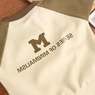 BEAR BABY เสื้อกันหนาว เสื้อแขนยาวเด็ก สเวตเตอร์เด็ก คอกลม สกรีน M Size80-160 cm