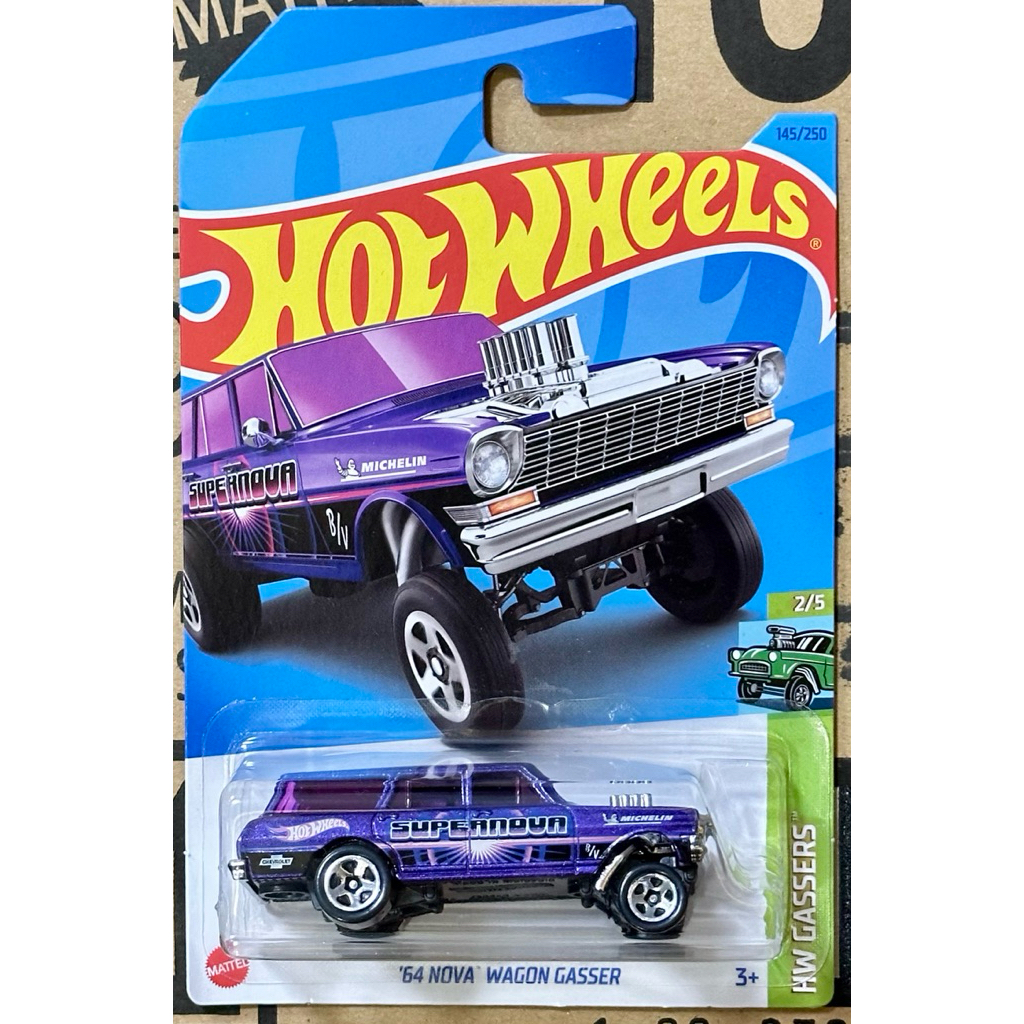 Hotwheels '64 NOVA WAGON GASSER 1:64