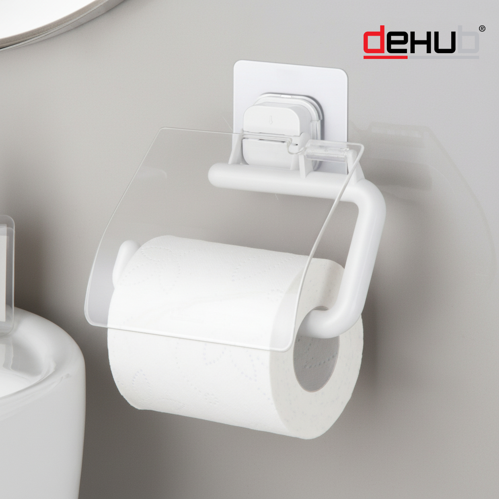 ที่แขวนกระดาษทิชชู่ ที่แขวนกระดาษชำระ ที่แขวน ทิชชู่ Dehub Vacuum Pad Rollpaper Hanger R (Cover)
