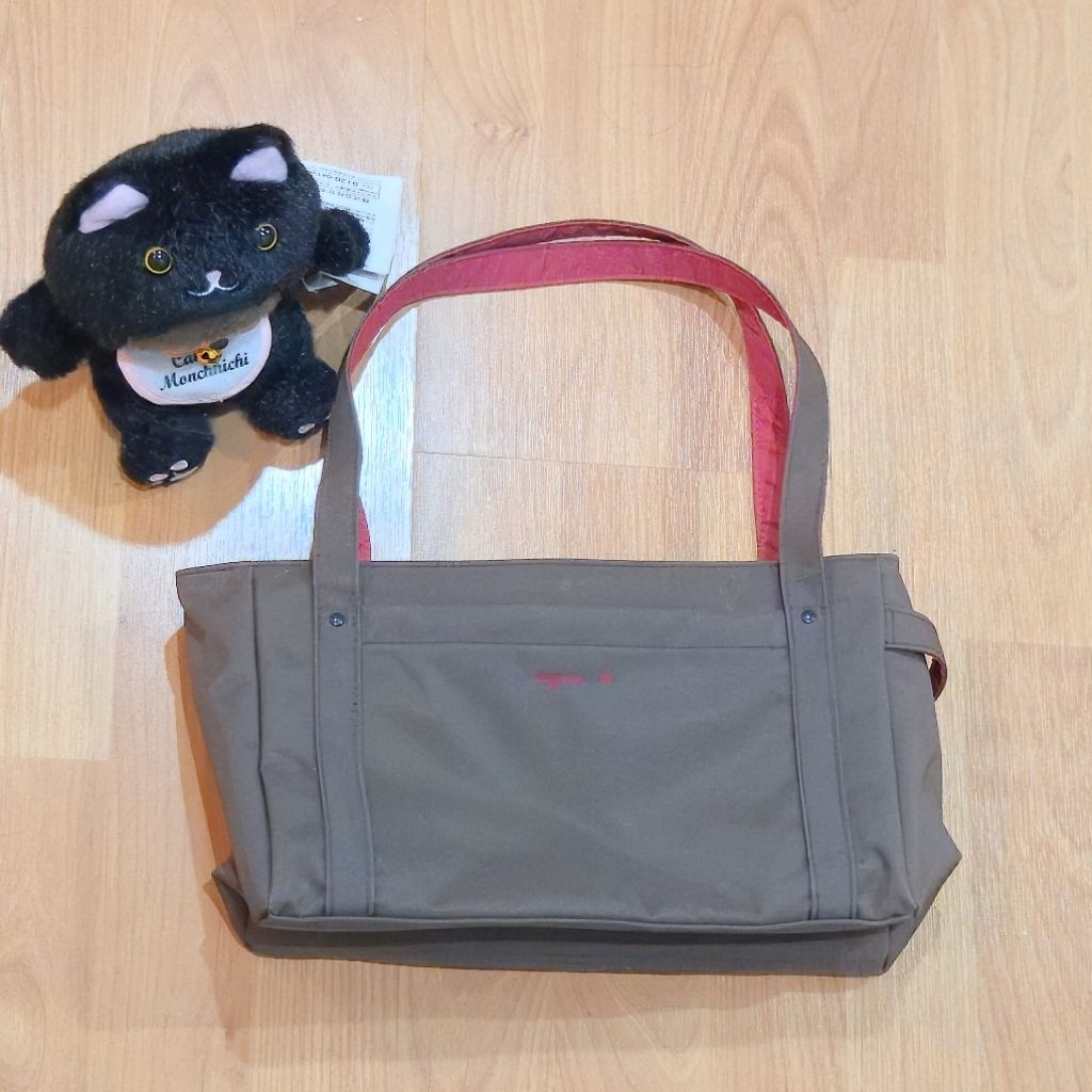 🔥SALE🔥Agnes b VOYAGE กระเป๋าสีน้ำตาล มือสอง
