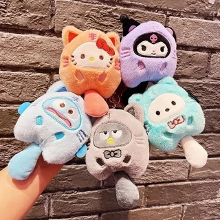Kuromi พวงกุญแจ จี้ตุ๊กตาการ์ตูนอนิเมะ Cinnamoroll น่ารัก เสียงบีบได้ สําหรับผู้หญิง